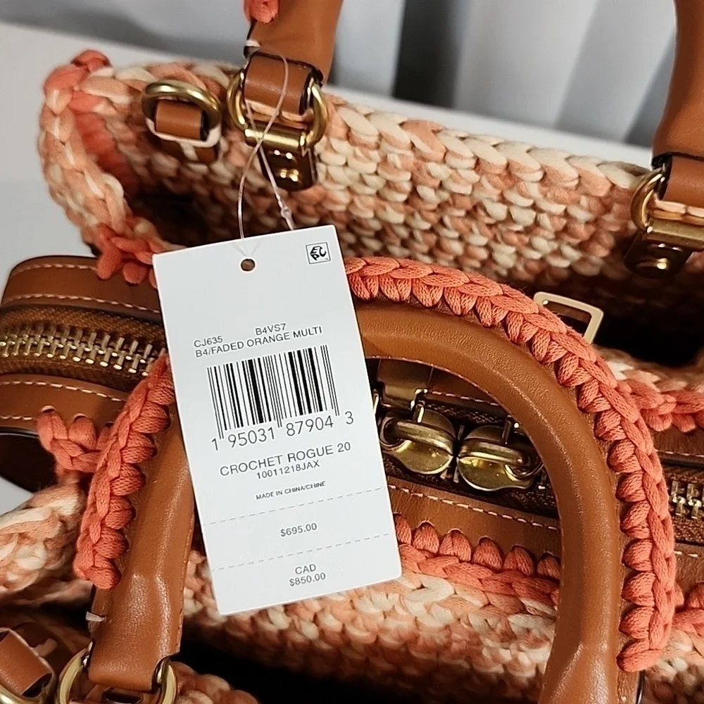 NWT Coach Rogue 20 With Crochet - Picture 10 of 17
